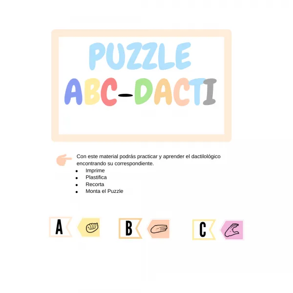 Puzzle ABC-Dactilológico