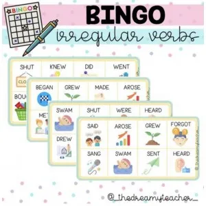 Irregular verbs BINGO