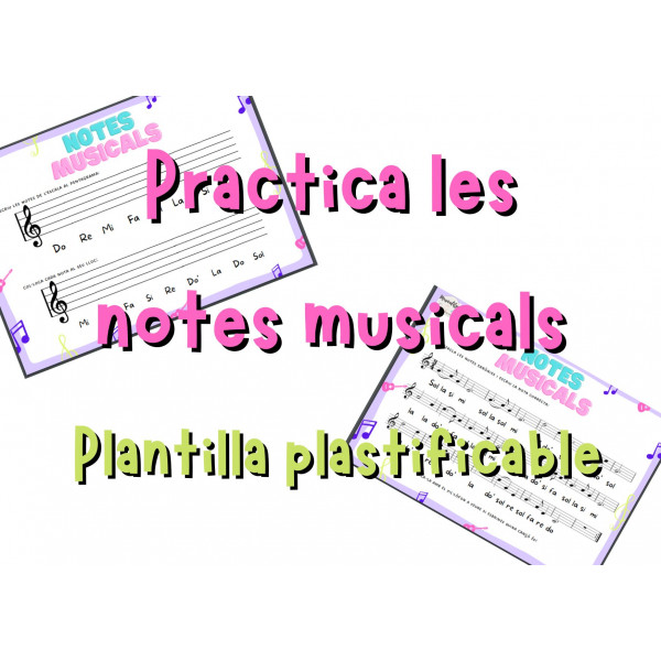 Fitxes notes musicals