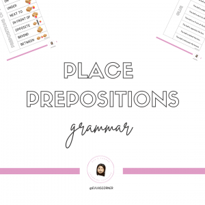 "Lapbook" Prepositions of Place (Inglés)
