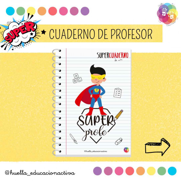 Cuaderno del profesor - Chico con capa roja