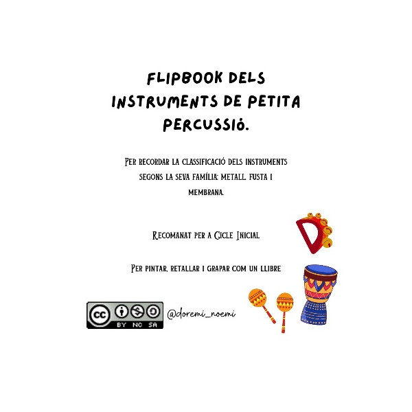 FLIPBOOK instruments de petita percussió