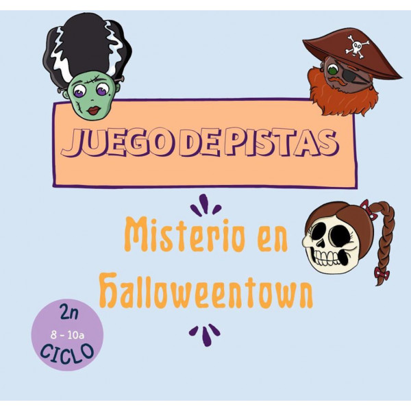 JUEGO DE PISTAS (SEGUNDO CICLO): Misterio en Halloweentown (CAST / CAT)