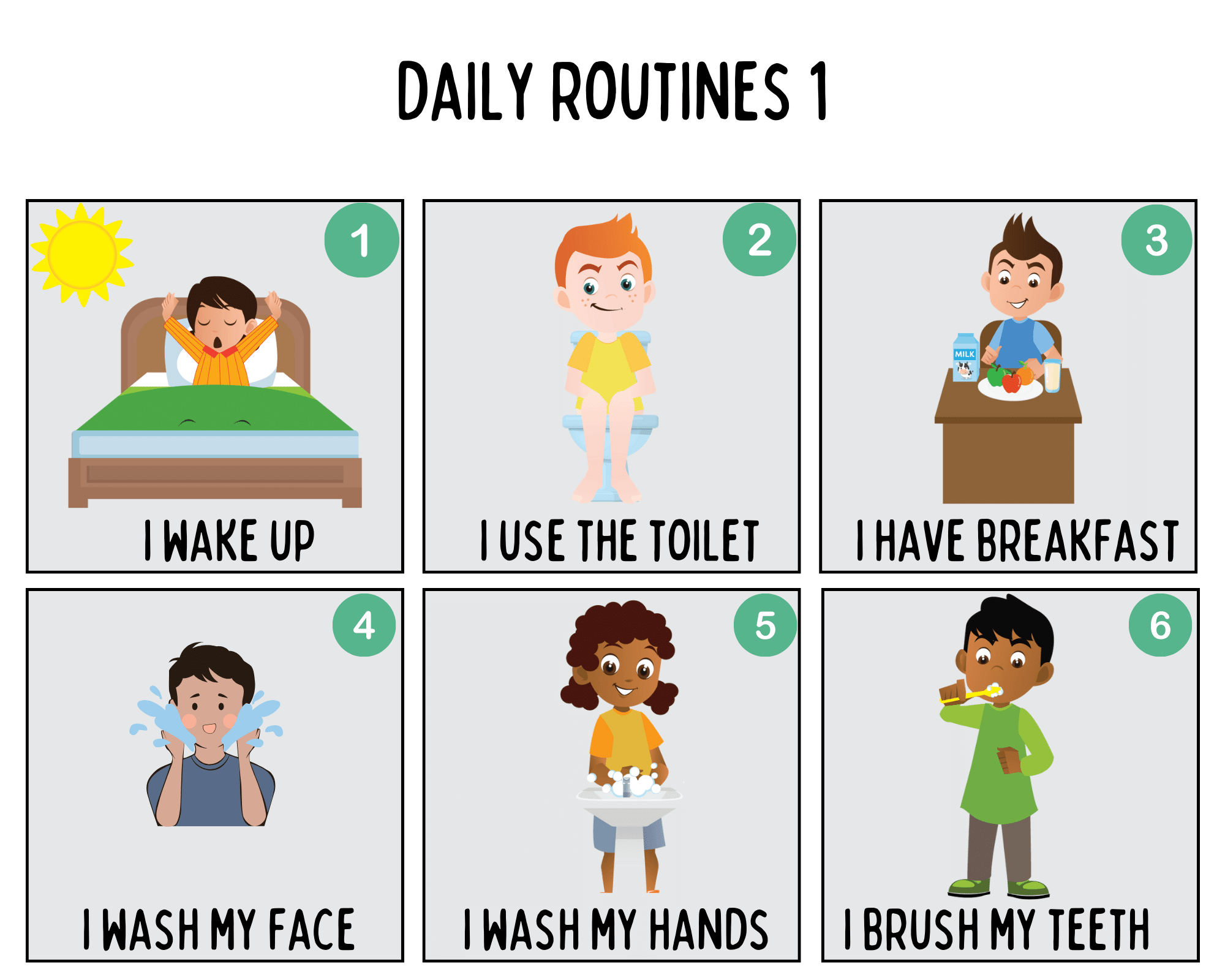 Daily routines schedule