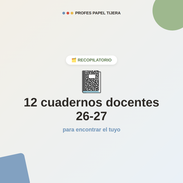 12 cuadernos docentes 26-27 de nuestras autoras 📓