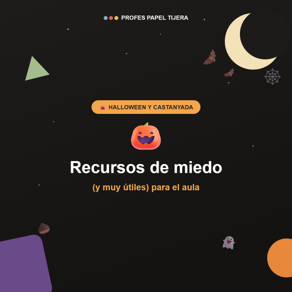 Recopilatorio de recursos de Halloween para el aula