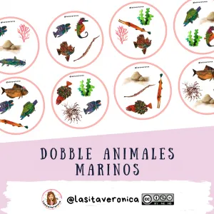 Dobble El caballito de mar. Animales marinos /  Dobble sea animals