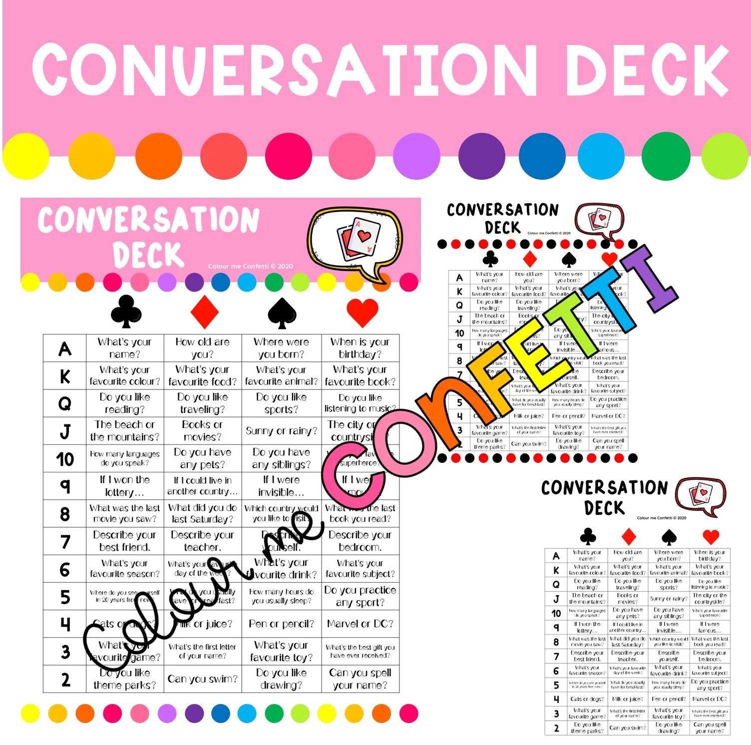 Conversation Deck - Game