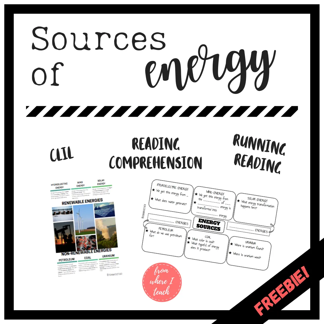 Energy Sources - Simple EFL / ESL reading comprehension