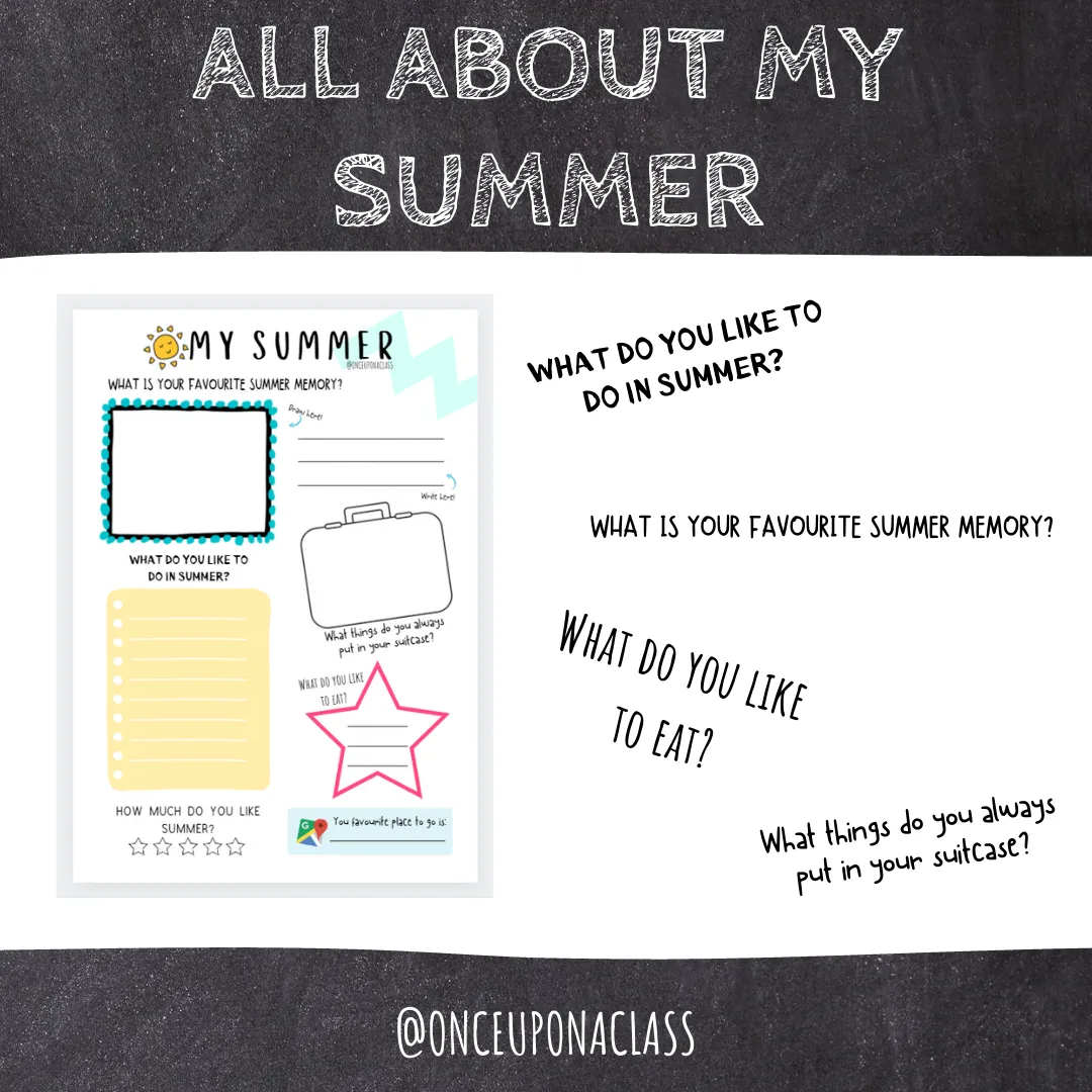 All About my Summer Flapbook