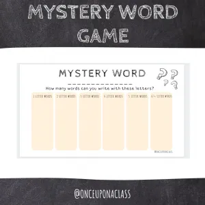 Mystery Word Game