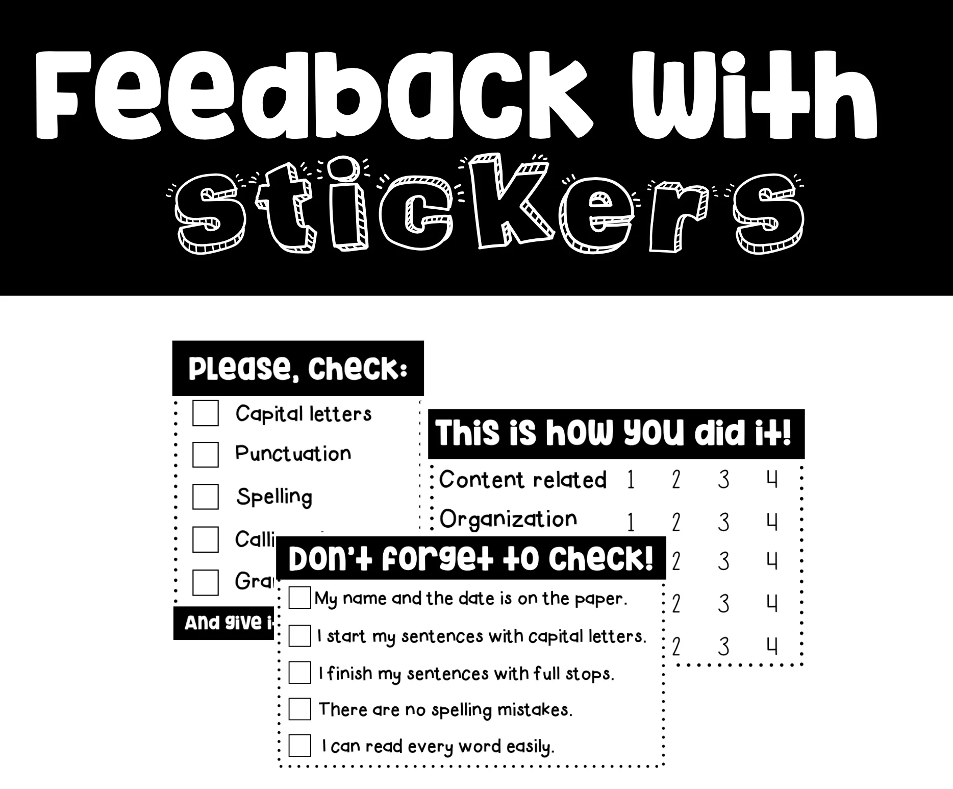 Assess, evaluate and attend to diversity with stickers! ENGLISH