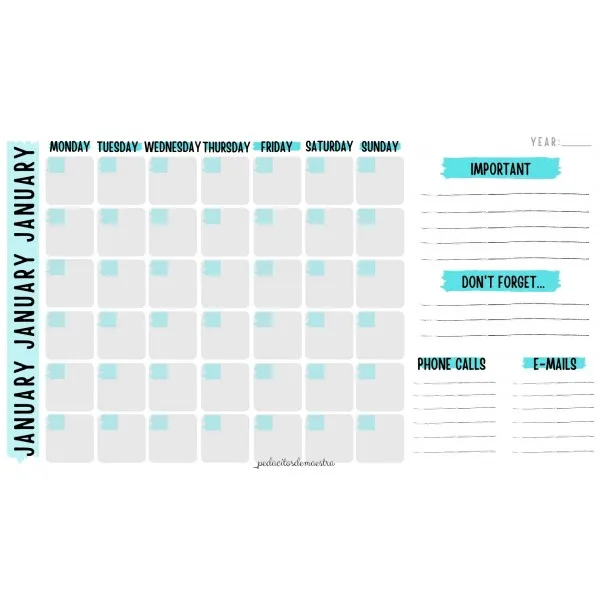 MONTHLY PLANNER 2020/2021 (ENG)