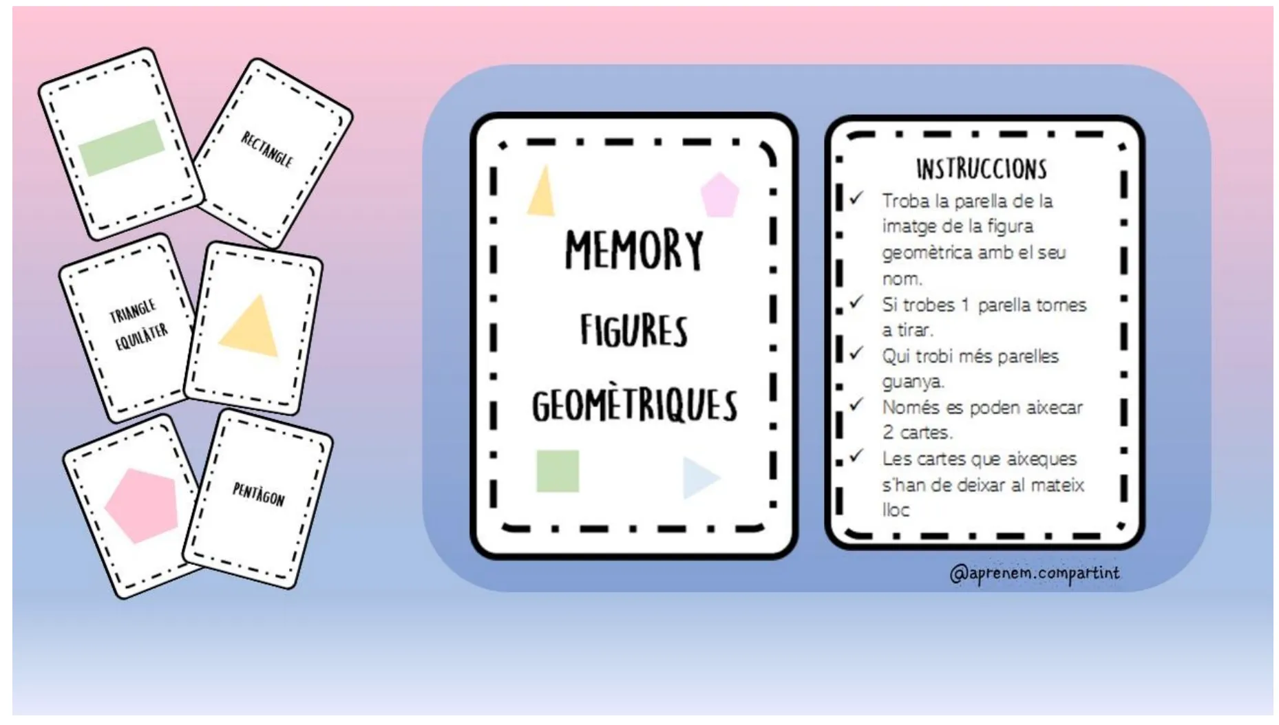 Memori Figures Planes (Coloring maths memory)