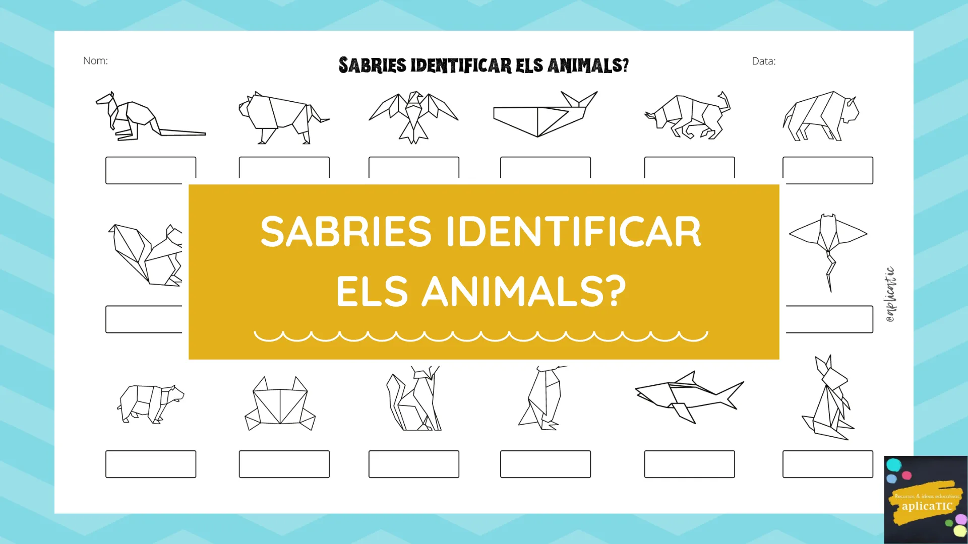 Sabries identificar els animals?