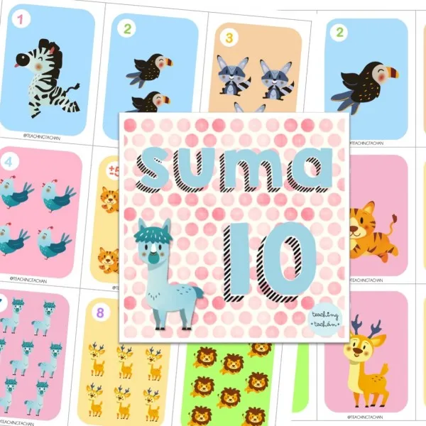 Juego de cartas SUMA 10