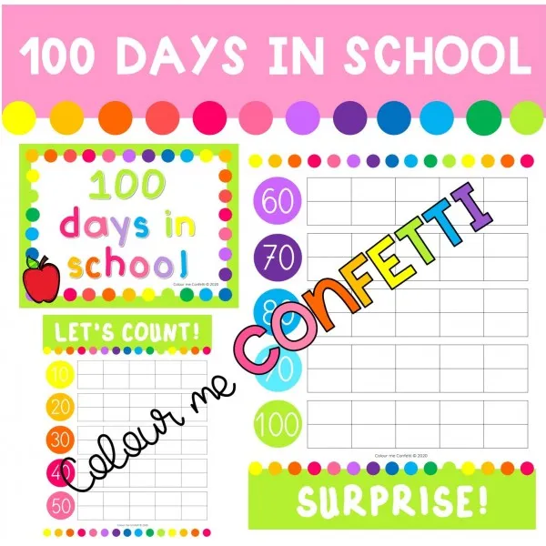100 Days in School - Display