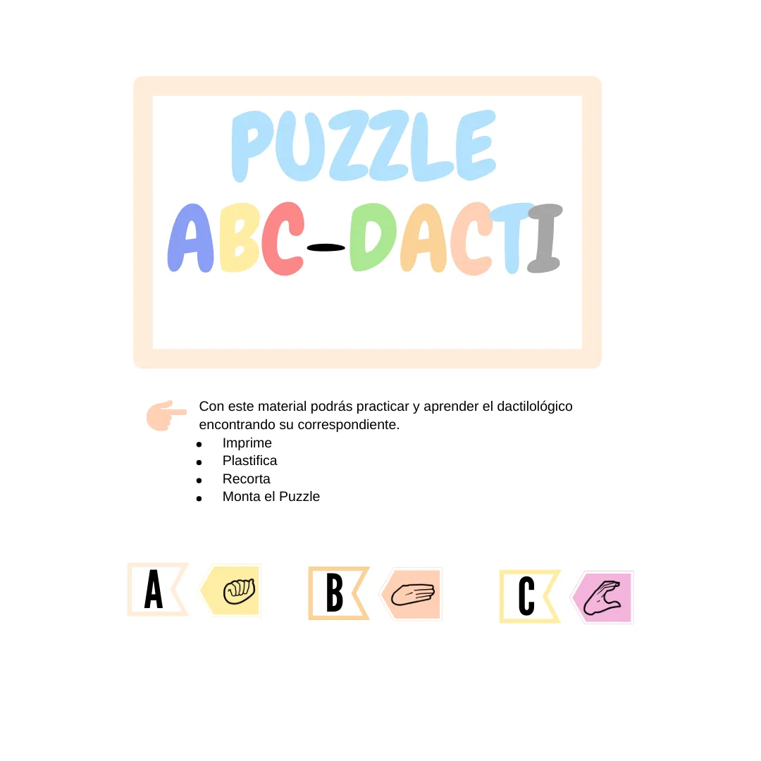 Puzzle ABC-Dactilológico