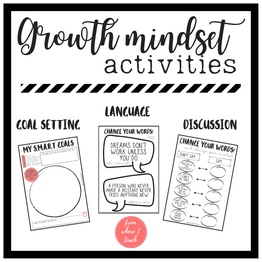 GROWTH MINDSET - 5 ACTIVITIES FOR THE ENGLISH CLASS