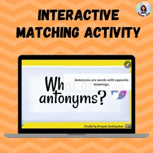 Antonyms. Interactive matching activity (Genially).