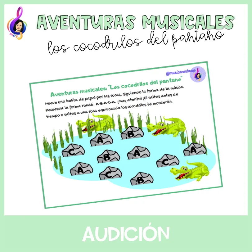 MATERIAL AVENTURAS MUSICALES "los cocodrilos del pantano"