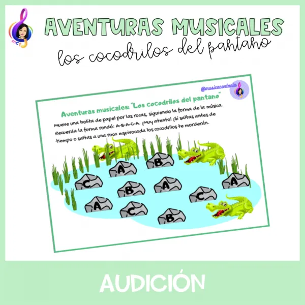 MATERIAL AVENTURAS MUSICALES "los cocodrilos del pantano"