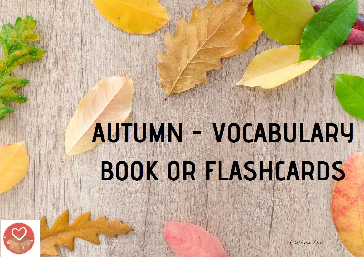Autumn vocabulary book or flashcards