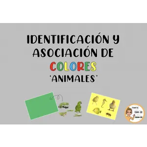 Identificación y asociación de colores. Animales