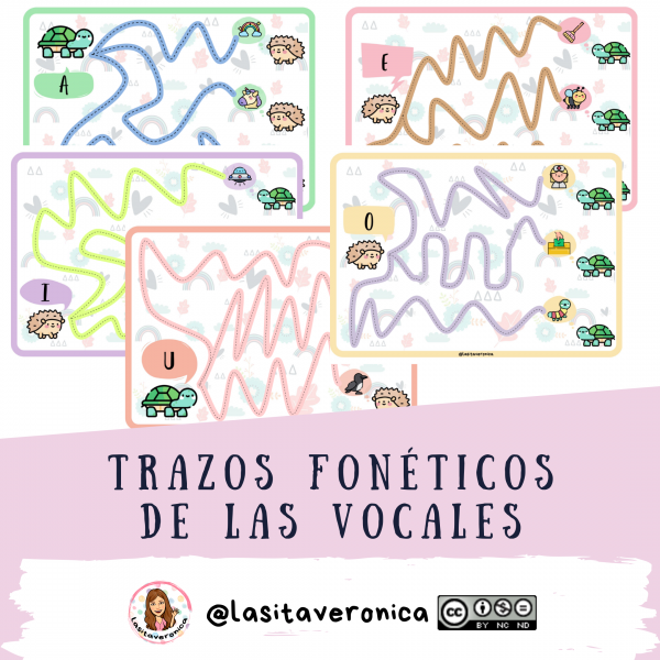 Trazos fonéticos de vocales / Vowel phonetic traces