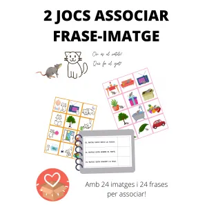 2 JOCS ASSOCIAR FRASE-IMATGE