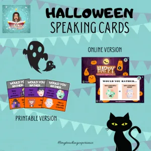 Halloween speaking cards