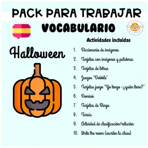 Pack vocabulario Halloween (CAS)