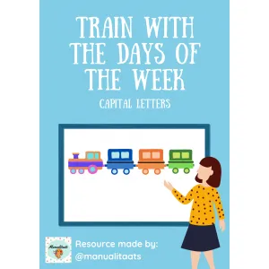 Train with the days of the week (CAPITAL LETTERS)