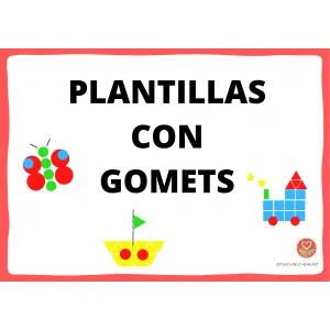 PLANTILLAS CON GOMETS - PLANTILLES AMB GOMETS - PATTERNS WITH STICKERS