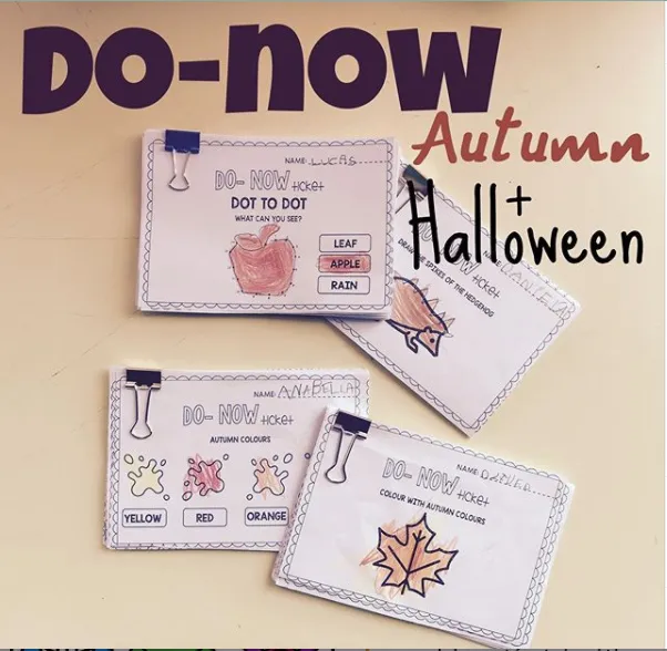DO NOW - Autumn + Halloween