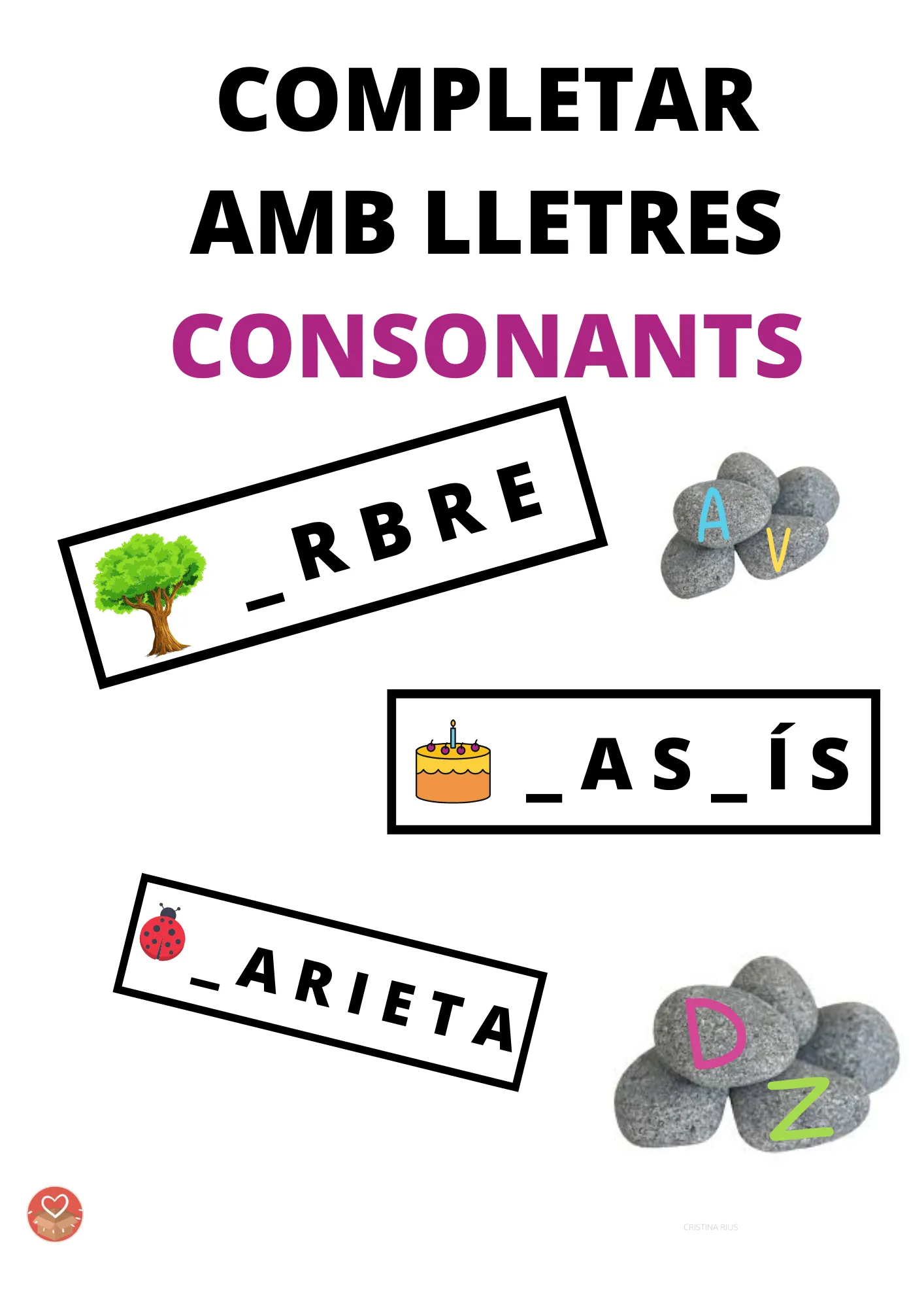 COMPLETAR AMB LLETRES - CONSONANTS