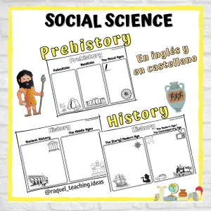 Prehistory and history (worksheets/colouring pages)