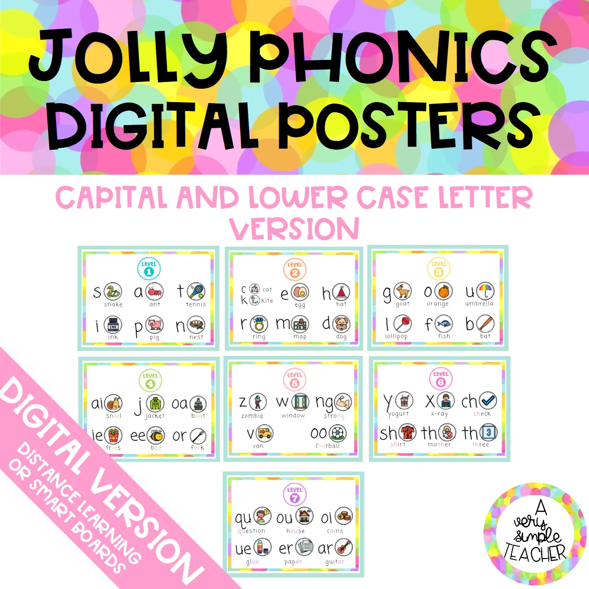 Jolly Phonics digital posters (distance learning-smart board)