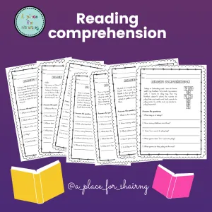 Reading comprehension pack (Year 2)