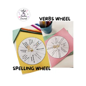 Spelling Wheel and Verbs Wheel
