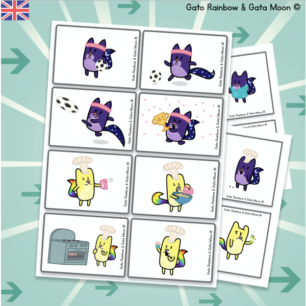 12 SEQUENCING puzzles - 3 & 4 steps