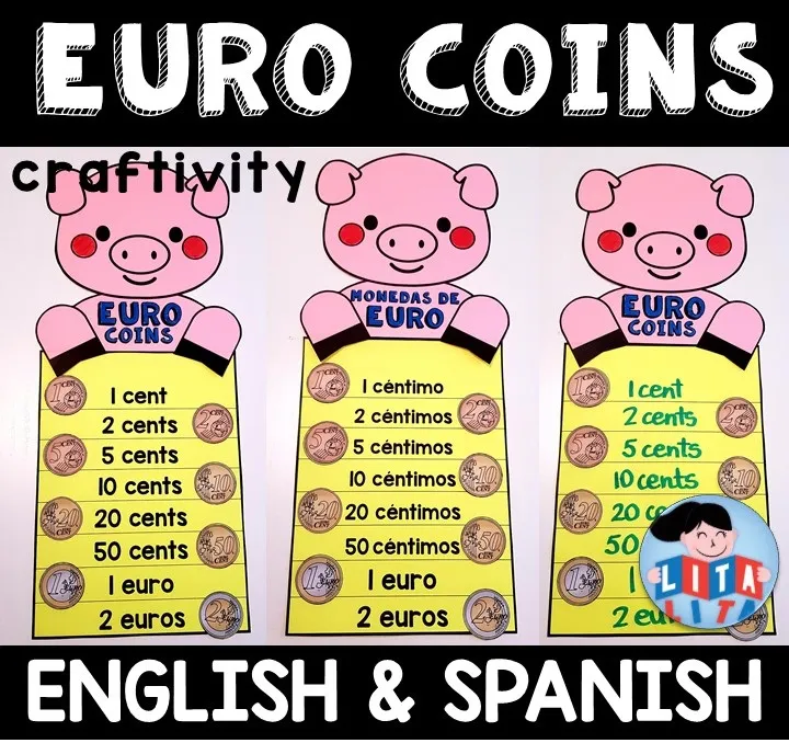 Monedas de Euro craftivity