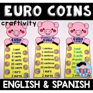 Monedas de Euro craftivity