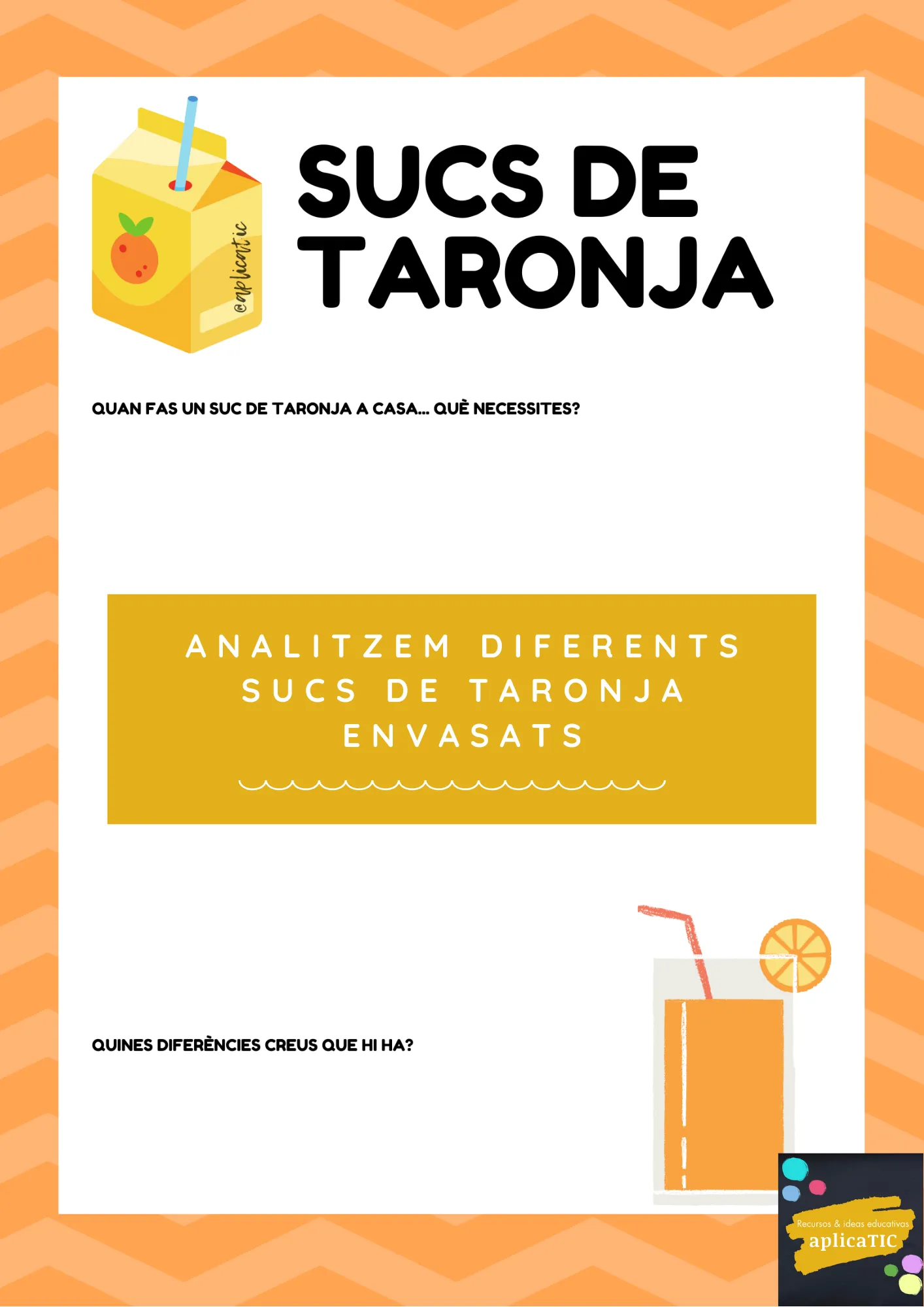 Analitzem sucs de taronja envasats