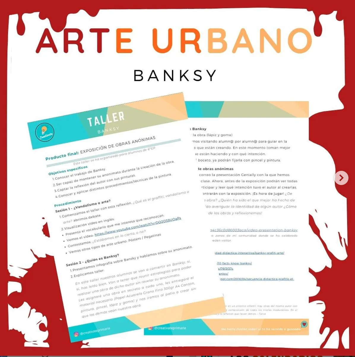 TALLER: ARTE URBANO (BANKSY)