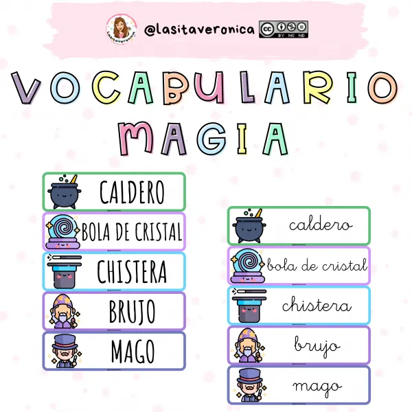 Vocabulario Magia / Magic vocabulary