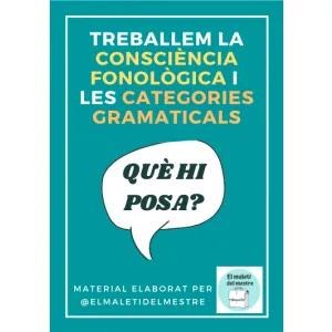 LSC, la consciència fonològica i les categories gramaticals.