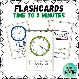 FLASHCARDS Time to 5 minutes