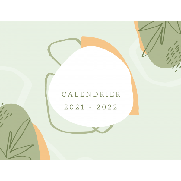 Calendari escolar 2021-22 en francès