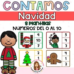 Contamos en NAVIDAD / Christmas Counting 0-10